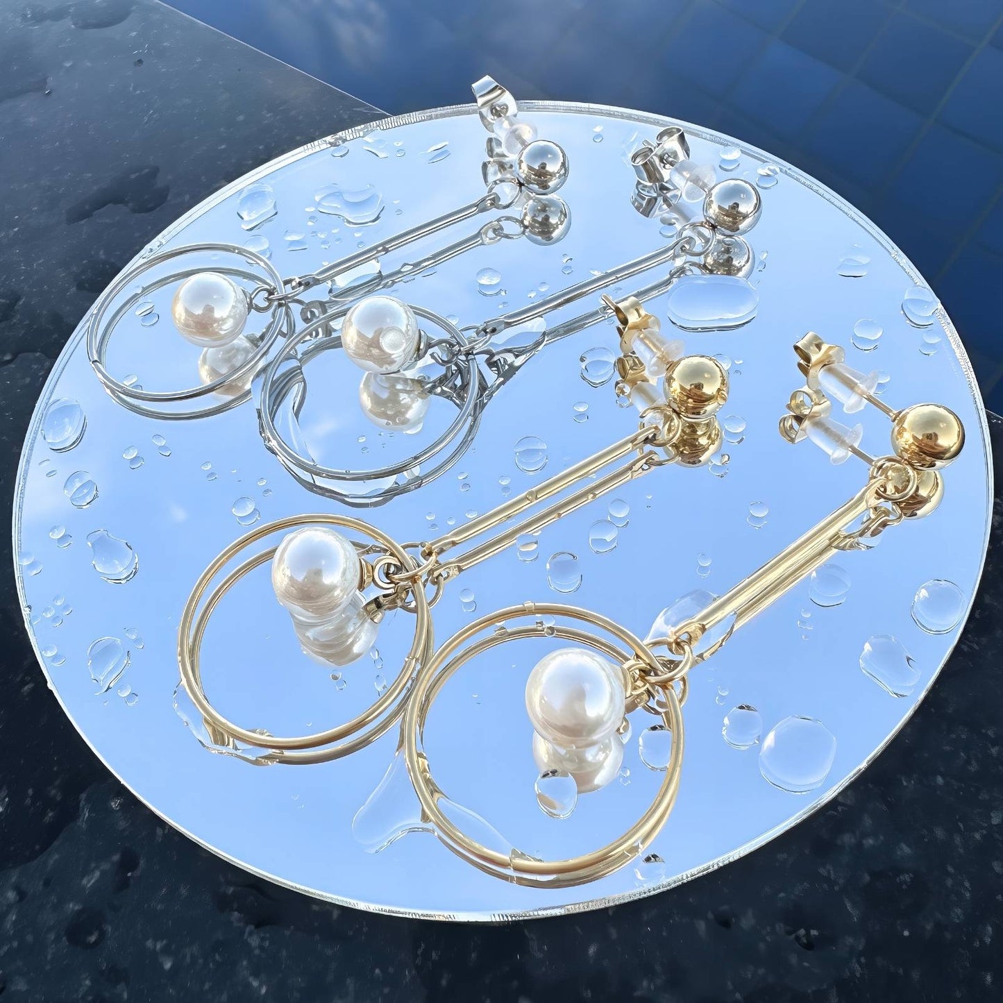 Stainless steel earrings,