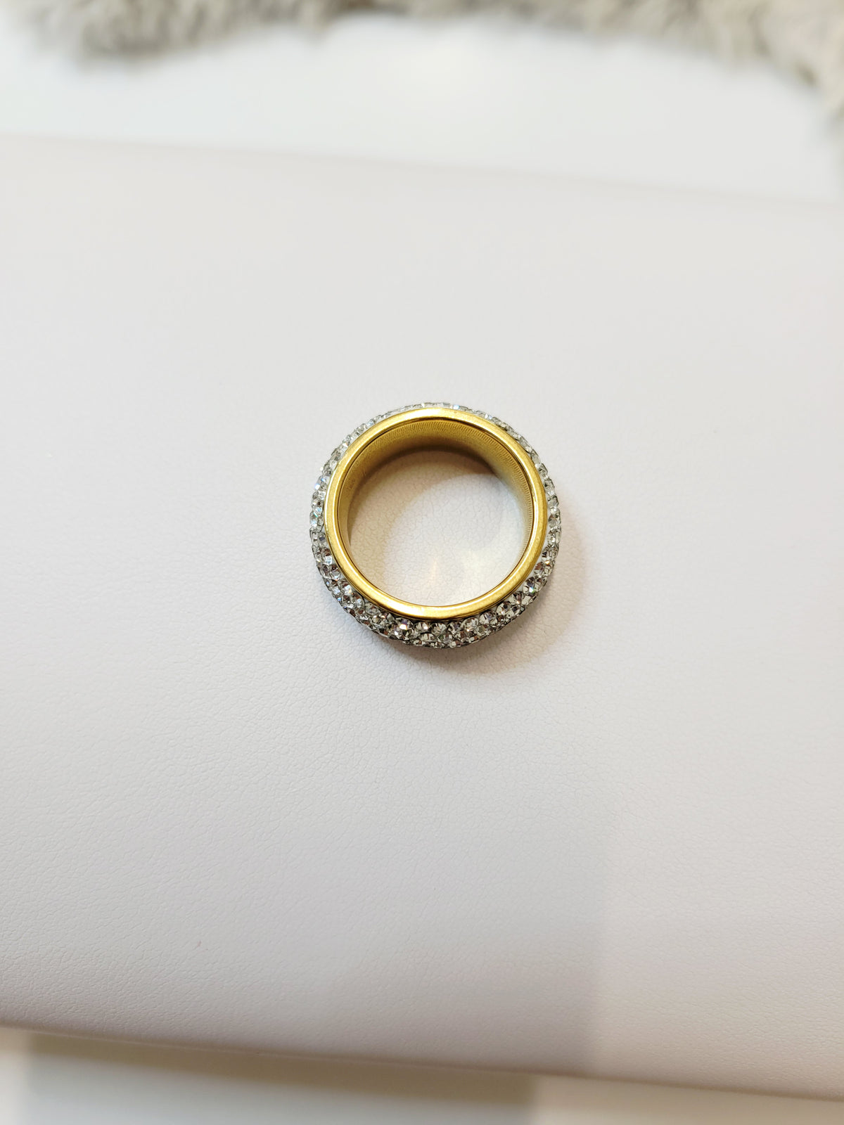 Pavé Dome Statement Ring - 18K Gold Plated