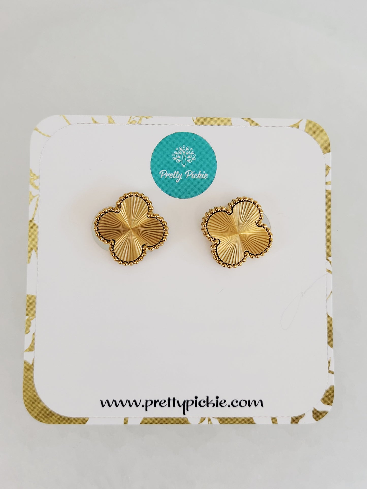 Soleil Lucky Clover Stud Earrings