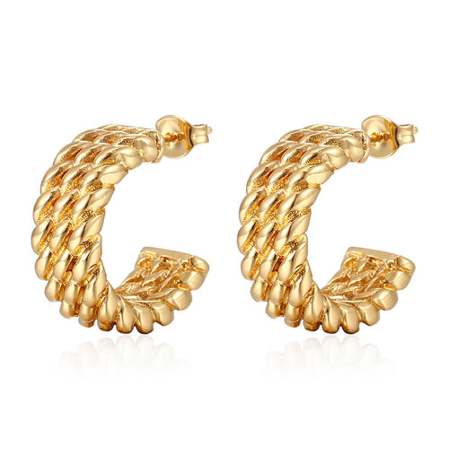 18K gold plated Stainless steel earrings,