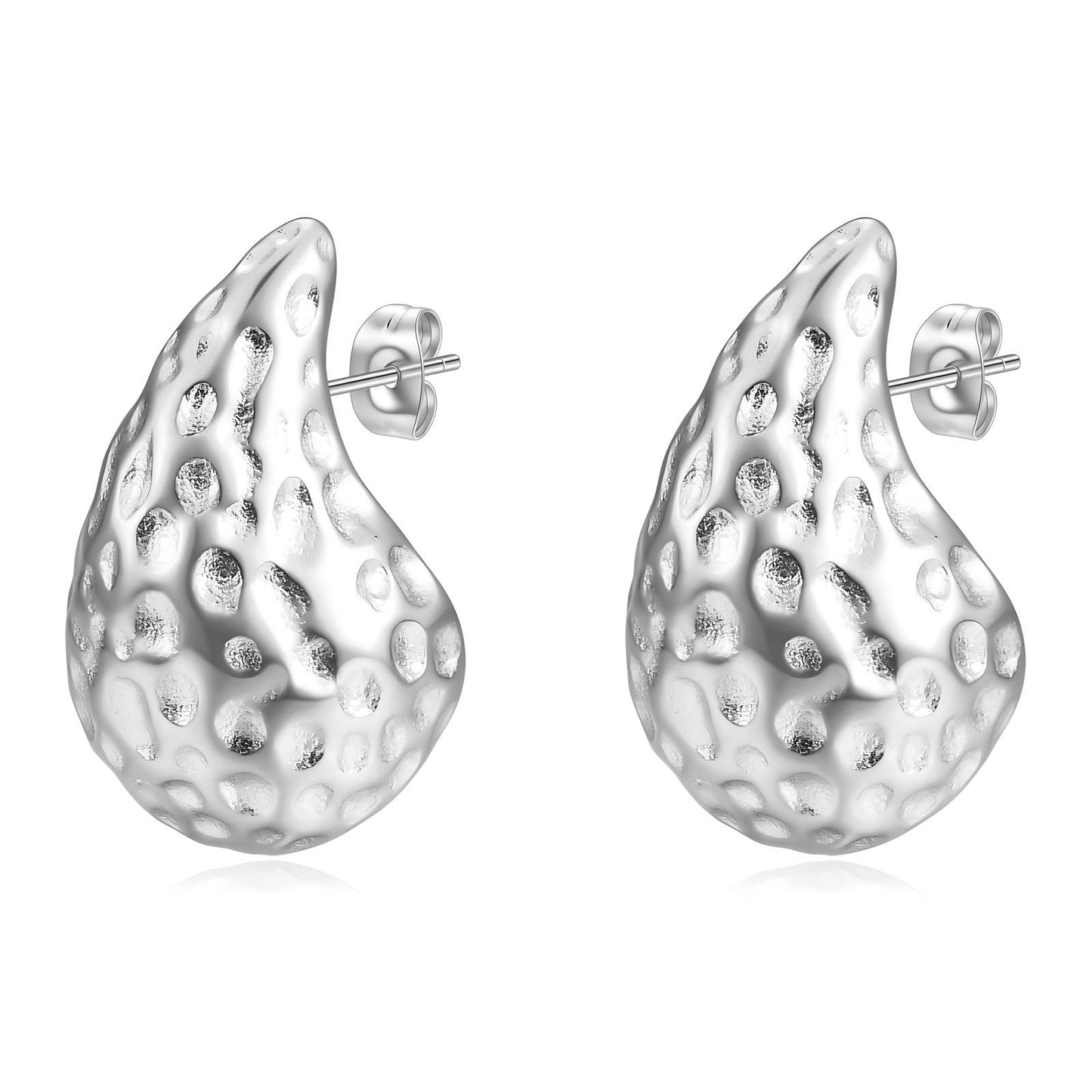 Stainless steel Teardrops earrings,