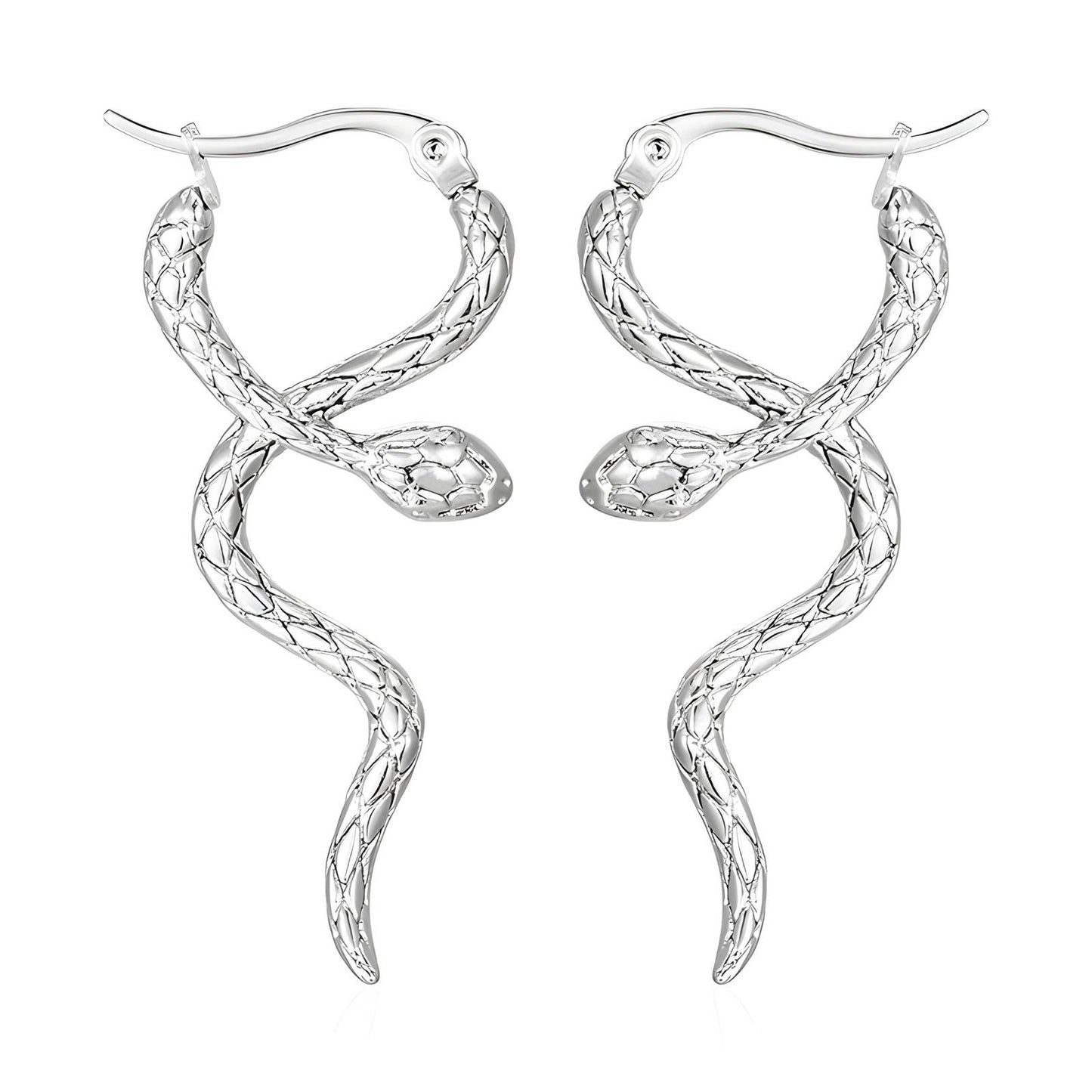 Stainless steel Snake earrings,
