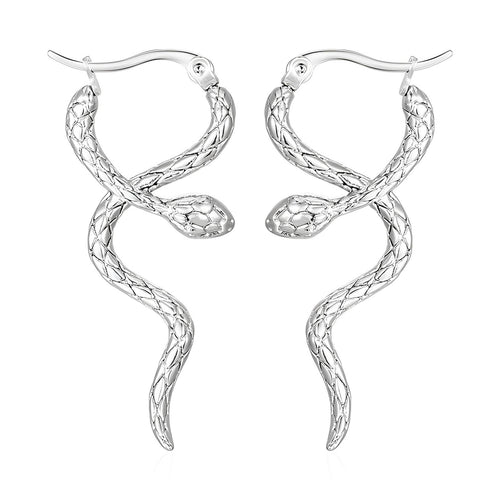 Stainless steel Snake earrings,