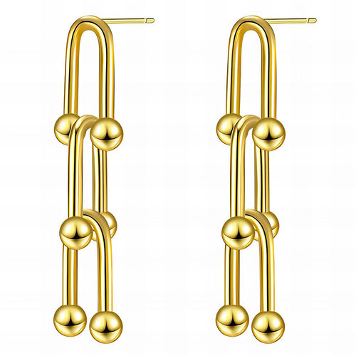18K gold plated Stainless steel earrings,