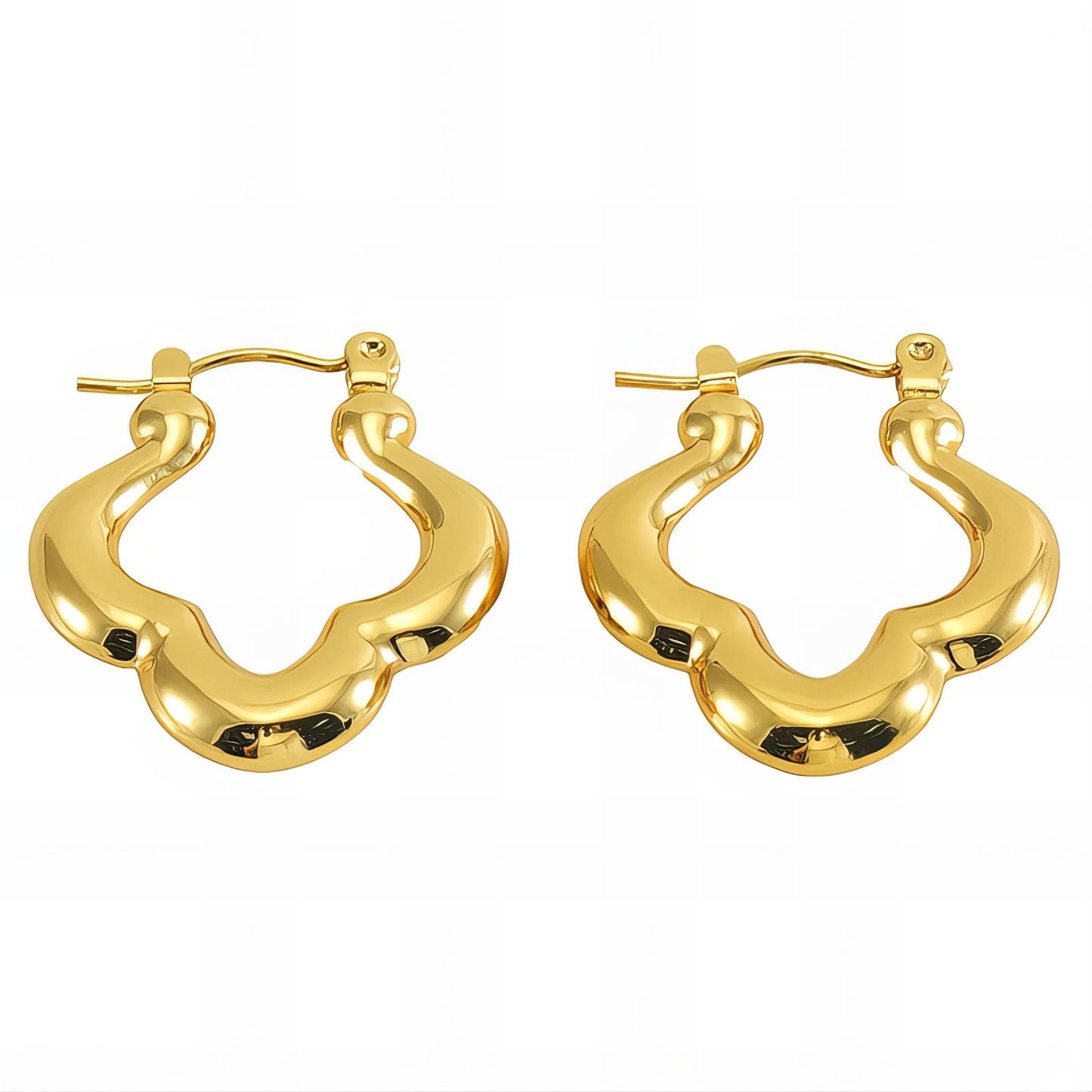 18K gold plated Stainless steel earrings,