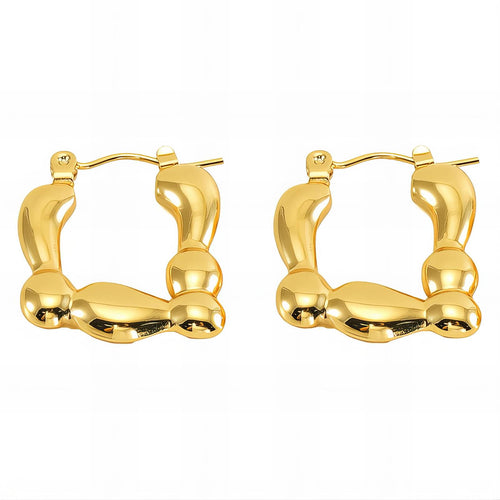 18K gold plated Stainless steel earrings,