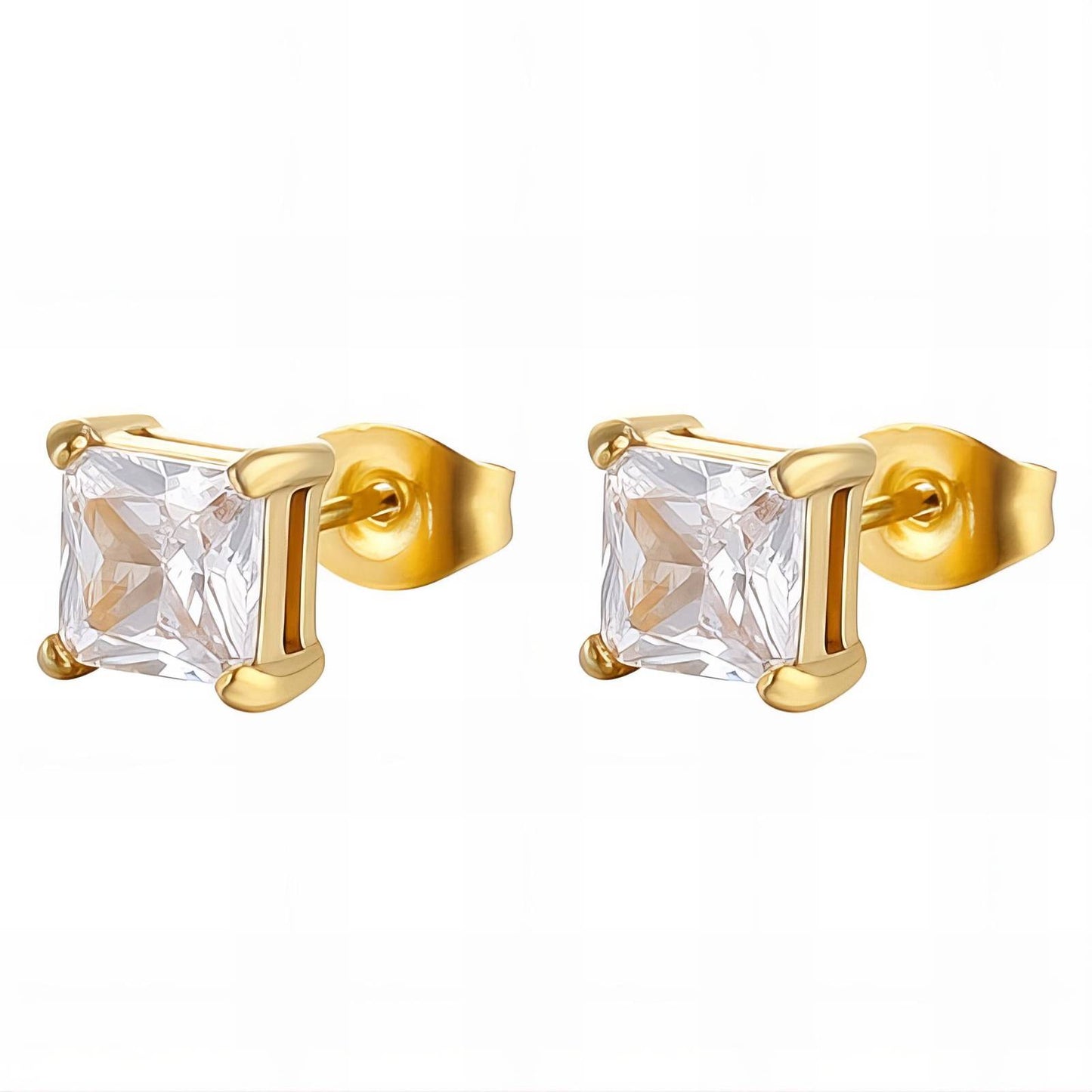 18K gold plated Stainless steel earrings,