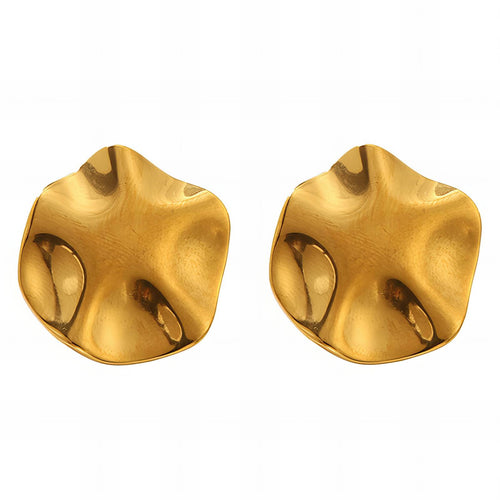 18K gold plated Stainless steel earrings,
