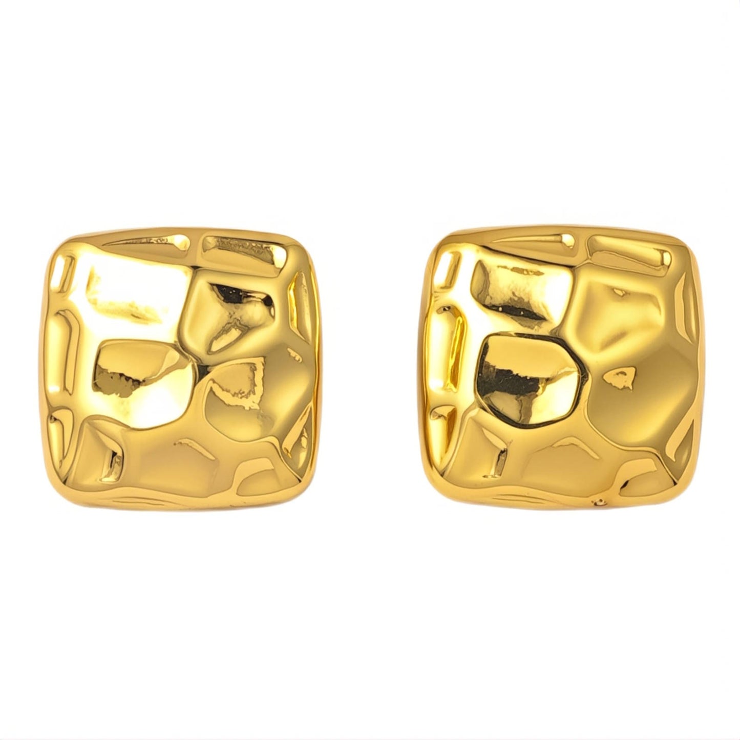 18K gold plated Stainless steel earrings,