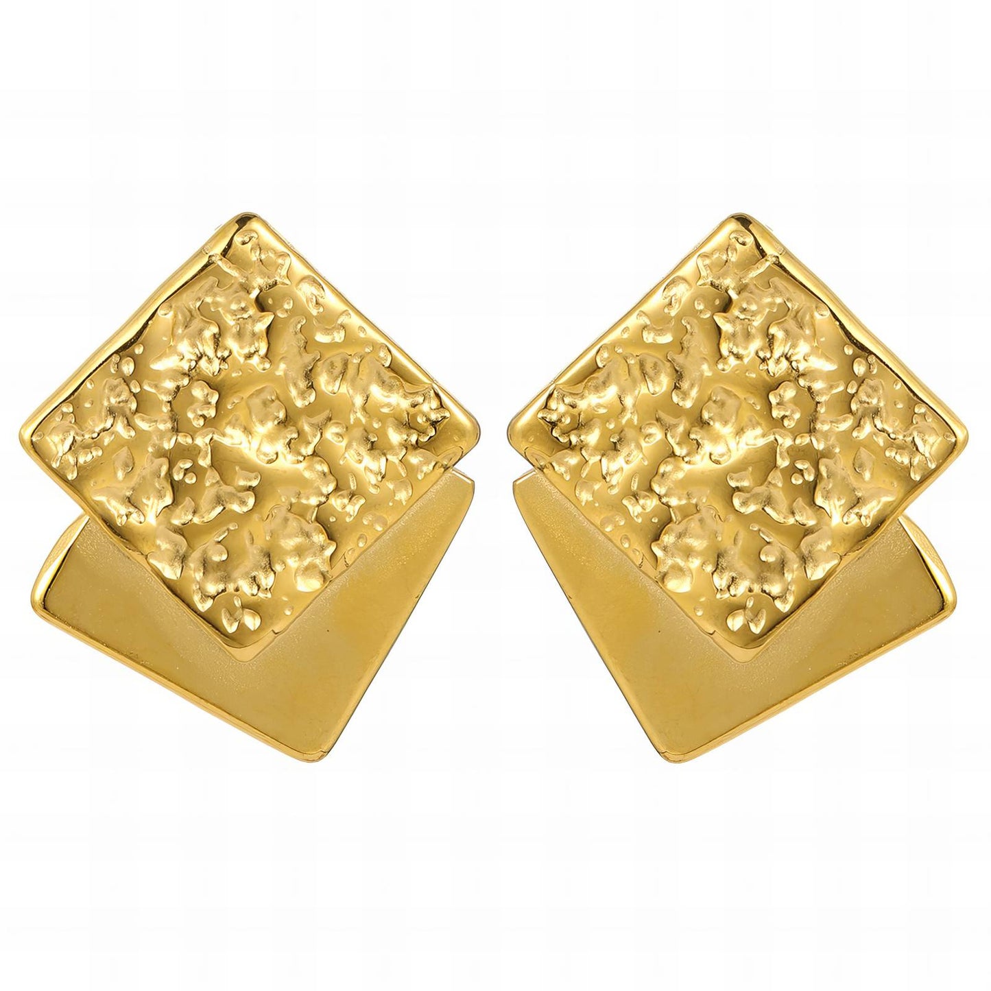 18K gold plated Stainless steel earrings,