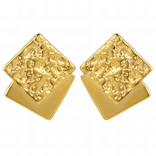 18K gold plated Stainless steel earrings,