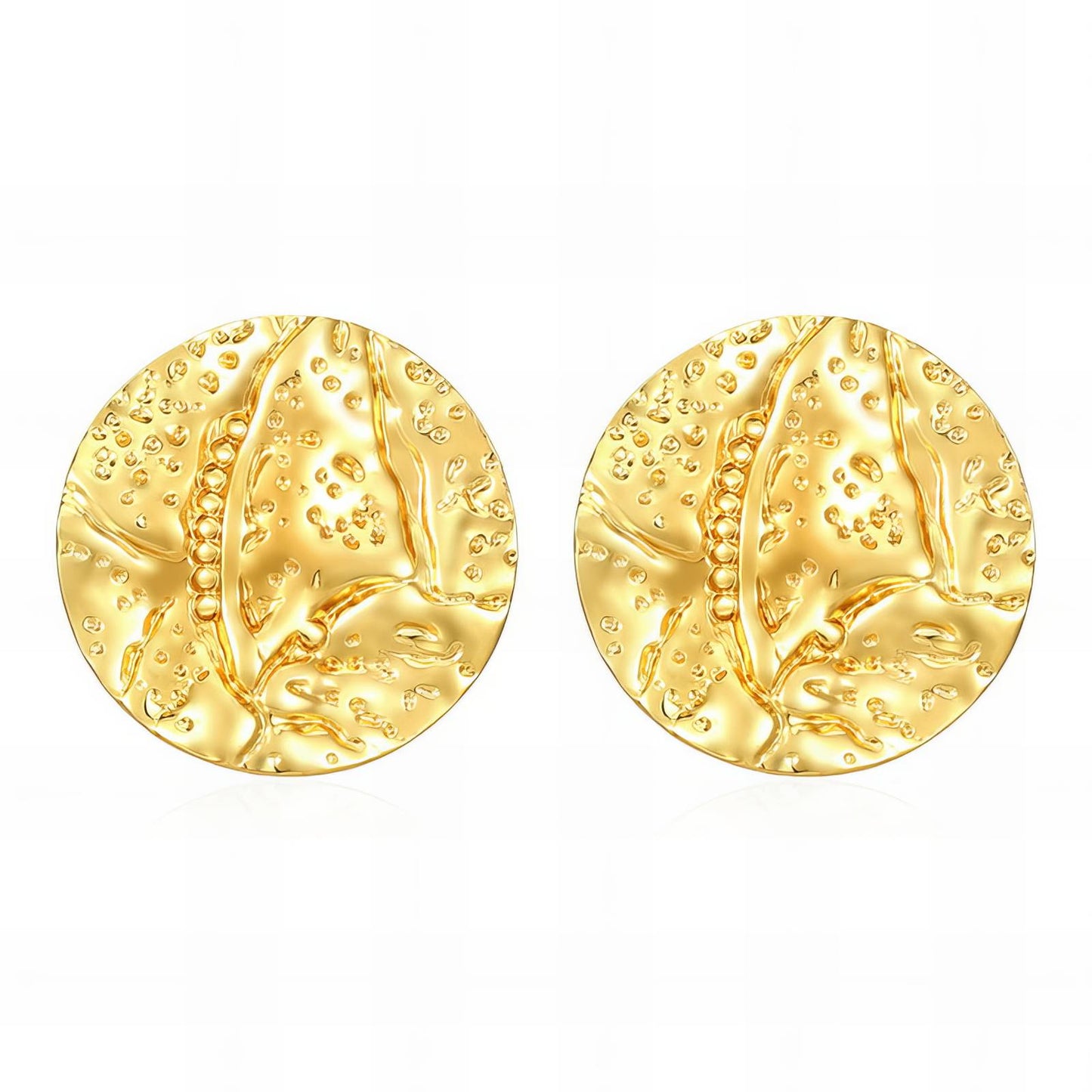 18K gold plated Stainless steel earrings,