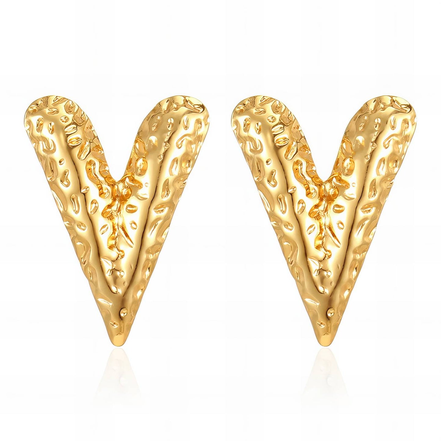 18K gold plated Stainless steel earrings,