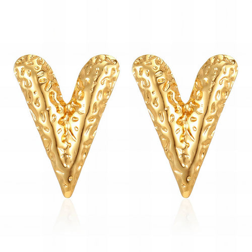 18K gold plated Stainless steel earrings,