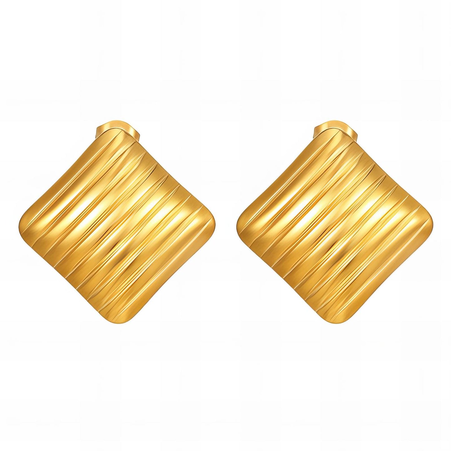 18K gold plated Stainless steel earrings,