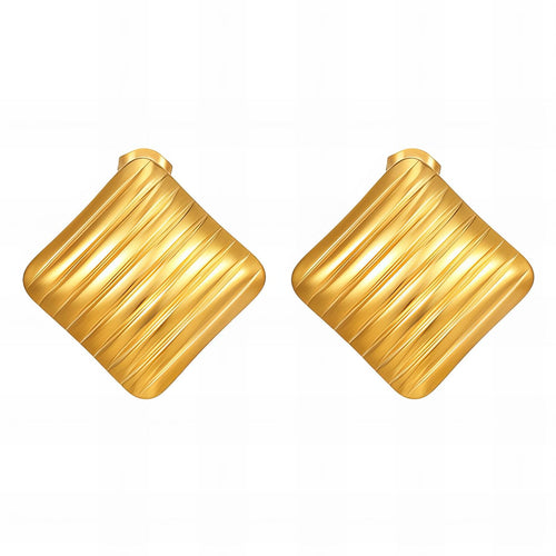 18K gold plated Stainless steel earrings,