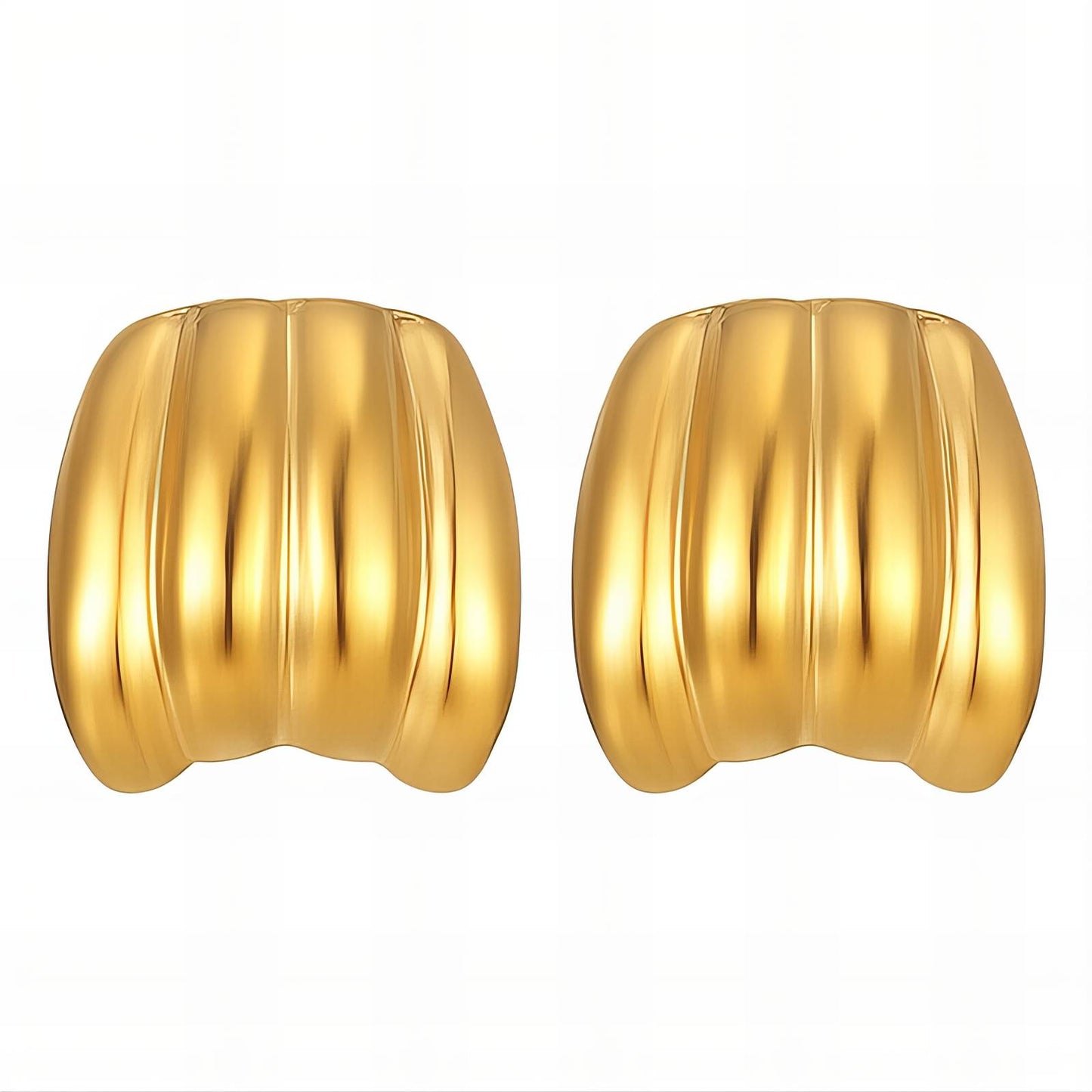 18K gold plated Stainless steel earrings,