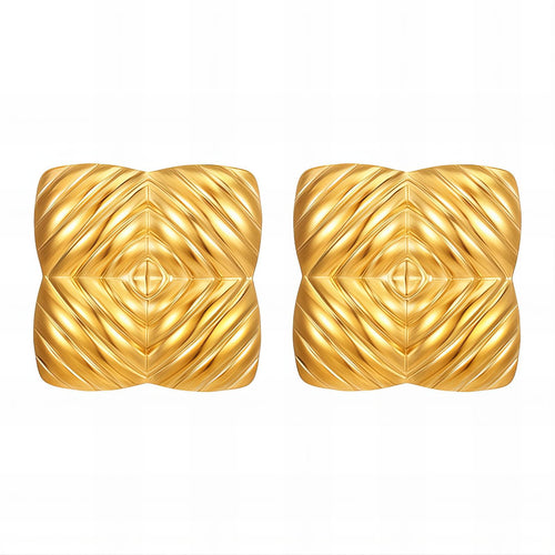 18K gold plated Stainless steel earrings,