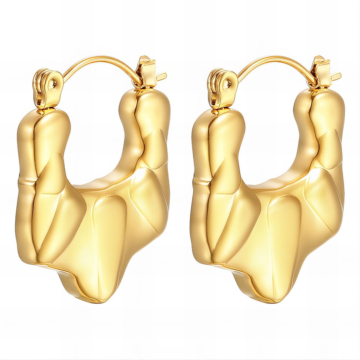 18K gold plated Stainless steel earrings,