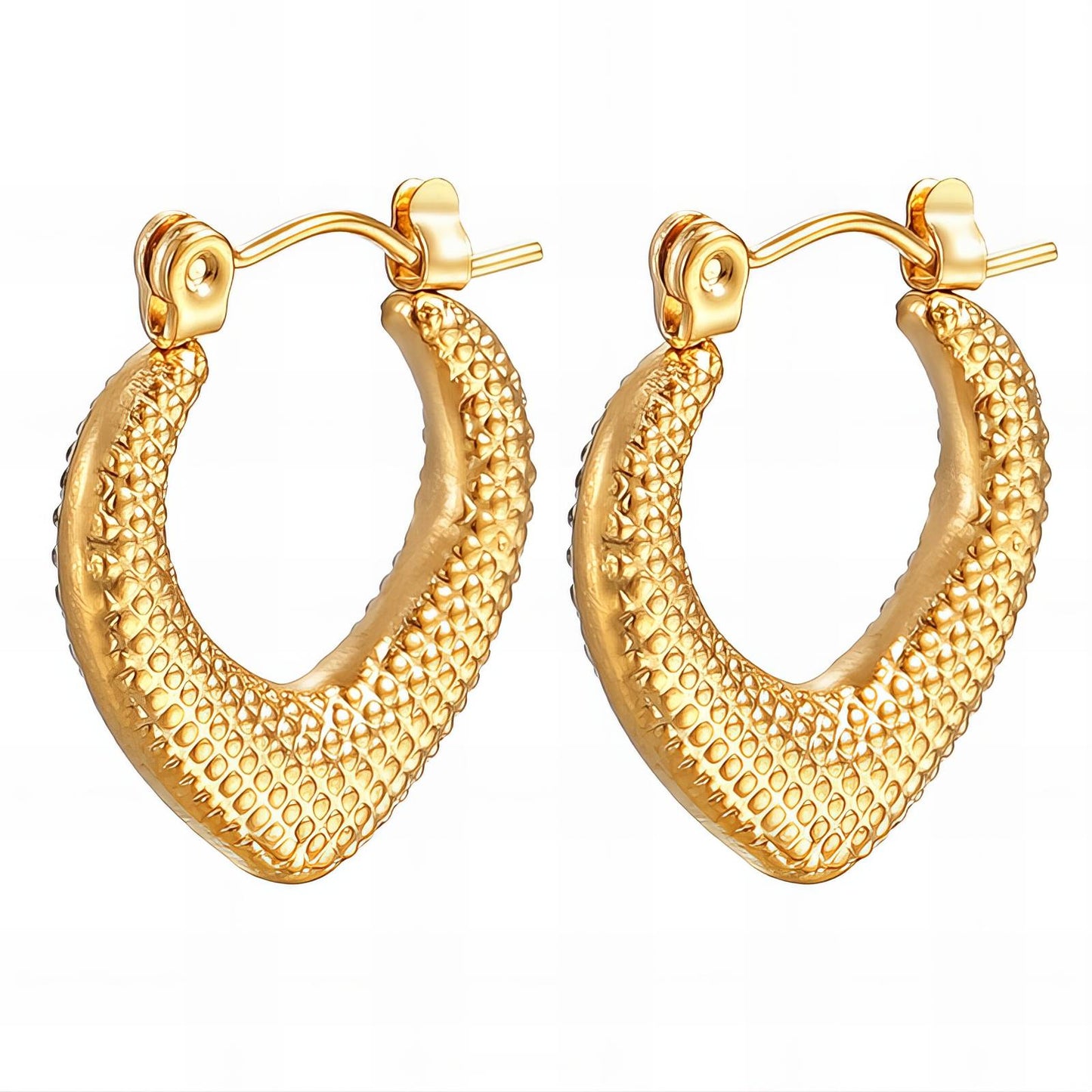 18K gold plated Stainless steel earrings,