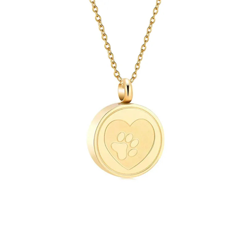 Paw Print Keepsake Pendant Necklace