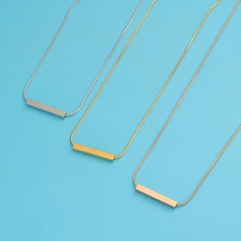 Personalized Bar Necklace
