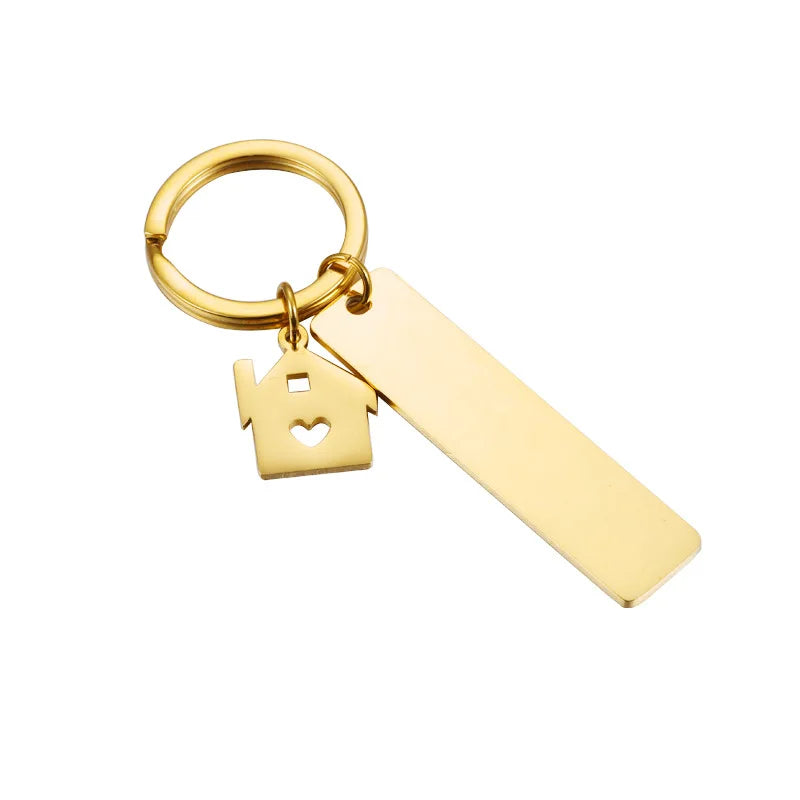Personalized House Keychain - Engrave Your Address, Name, or Special Message