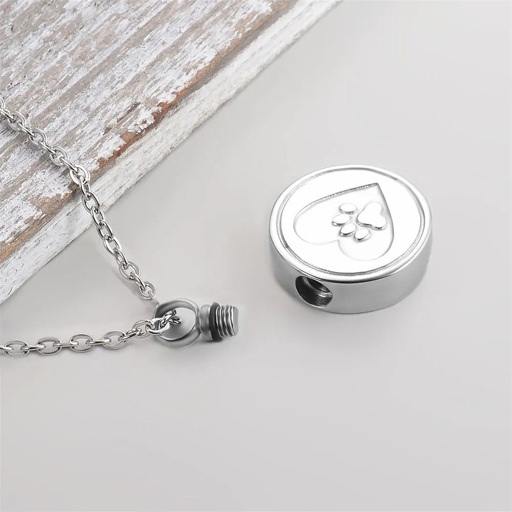 Paw Print Keepsake Pendant Necklace