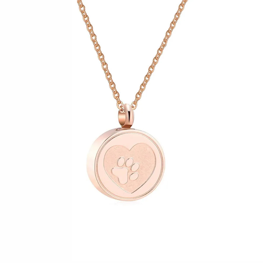 Paw Print Keepsake Pendant Necklace