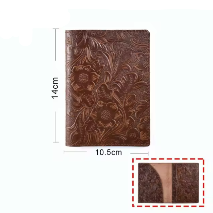 The Wanderer's Vintage Leather Passport Wallet 🌍