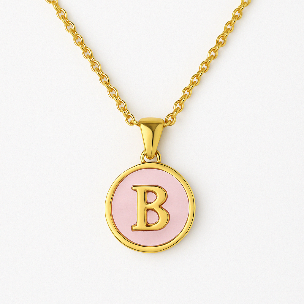Golden Glow Letter Necklace