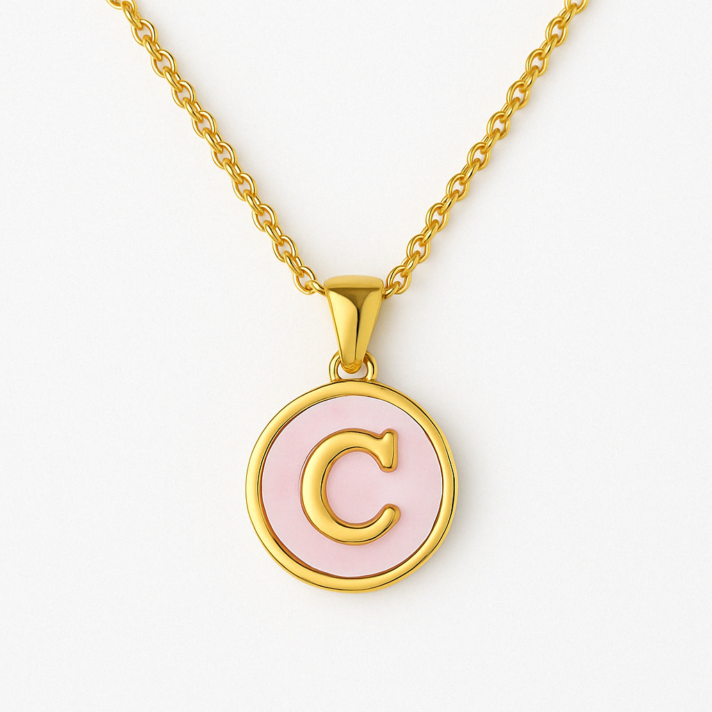 Golden Glow Letter Necklace