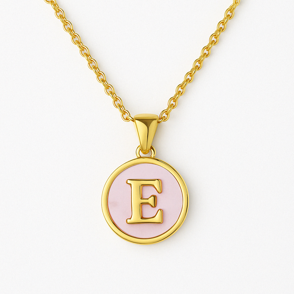 Golden Glow Letter Necklace