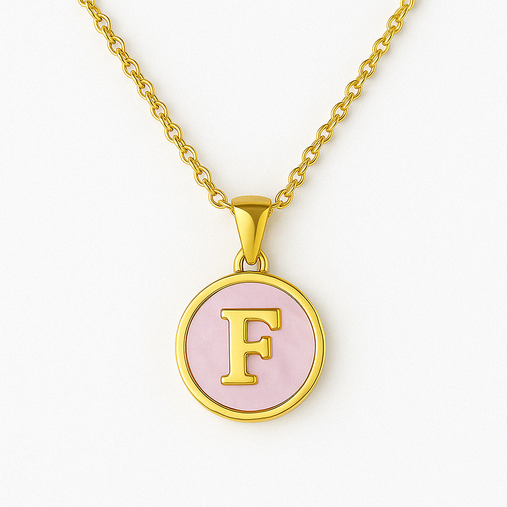 Golden Glow Letter Necklace
