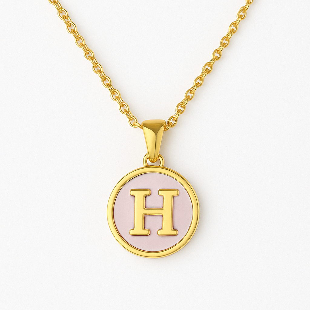 Golden Glow Letter Necklace