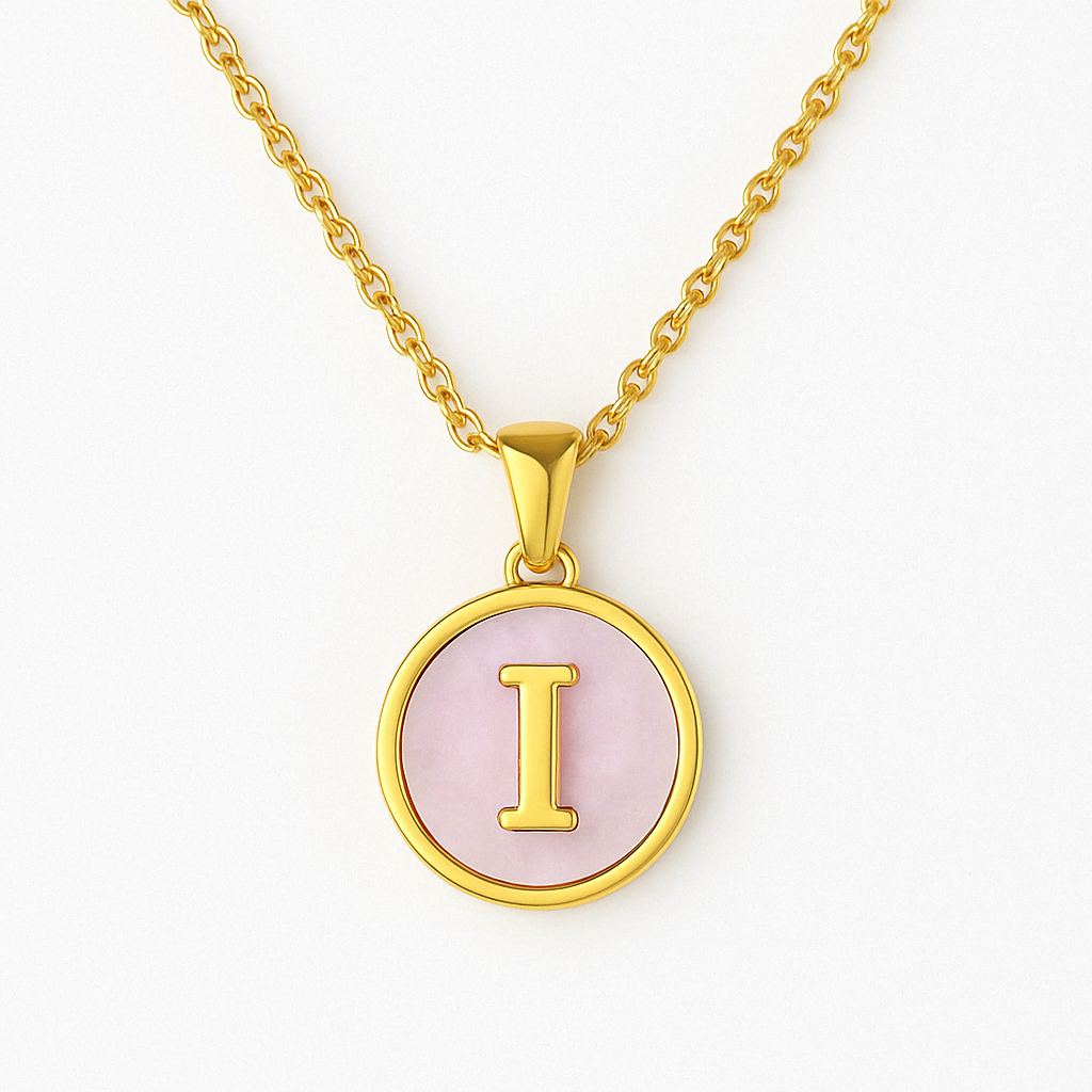 Golden Glow Letter Necklace