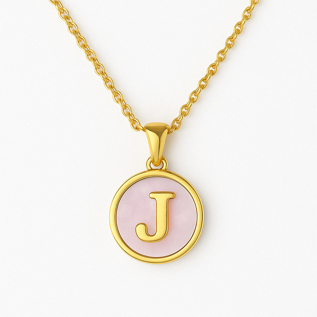 Golden Glow Letter Necklace