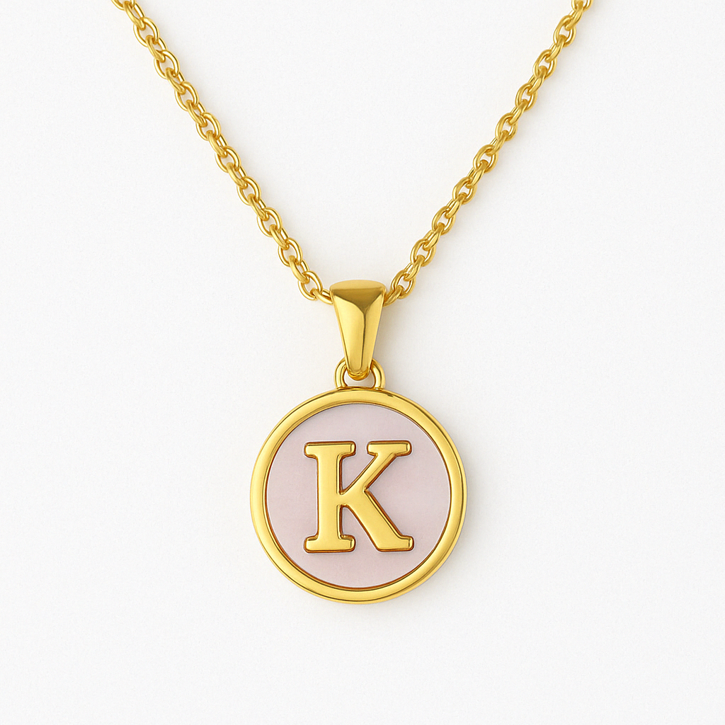 Golden Glow Letter Necklace