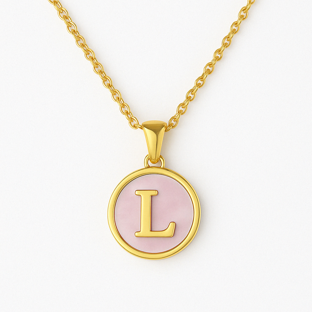 Golden Glow Letter Necklace