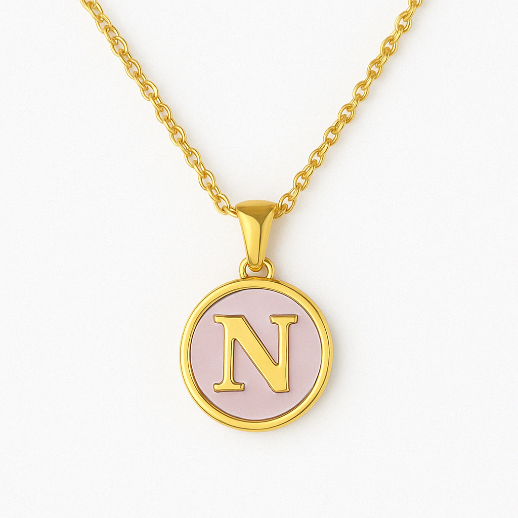 Golden Glow Letter Necklace