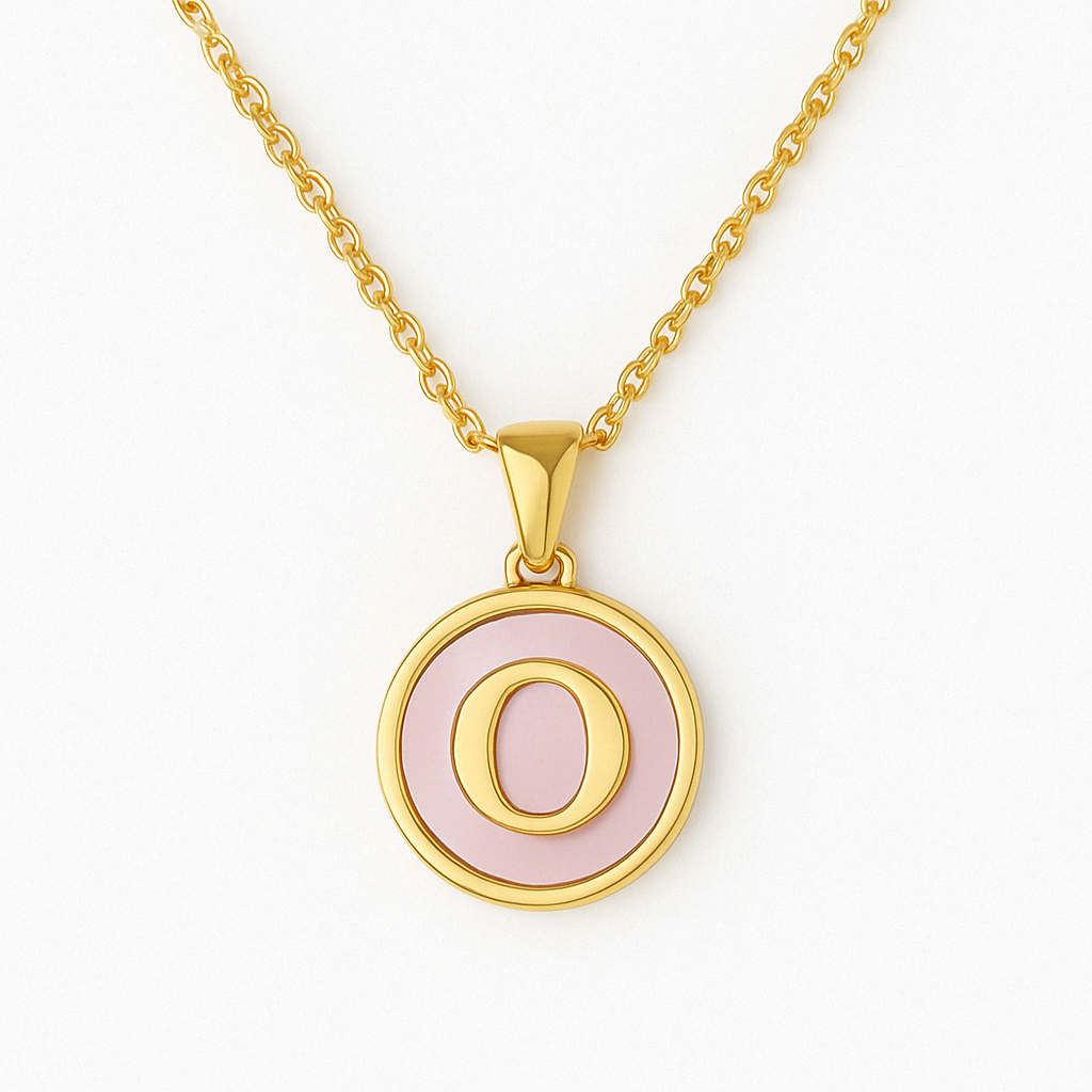 Golden Glow Letter Necklace