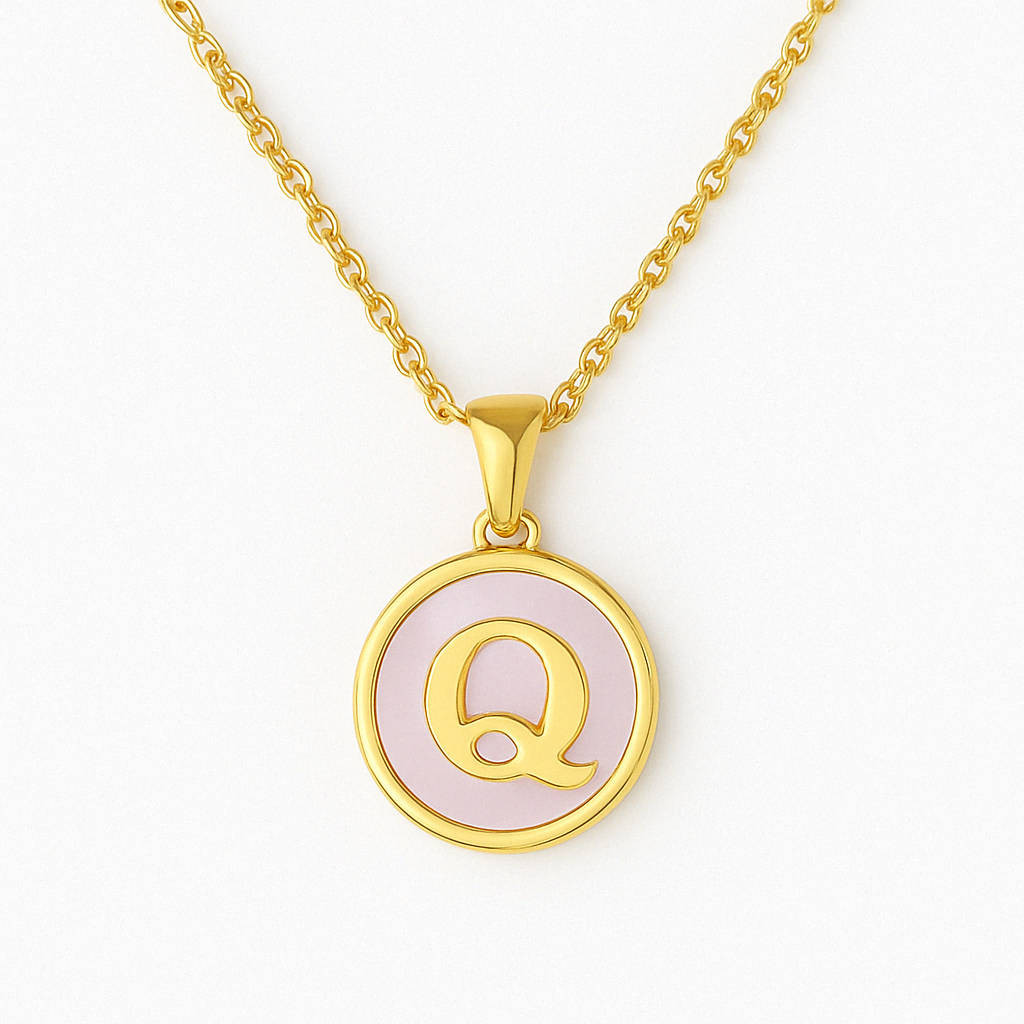 Golden Glow Letter Necklace