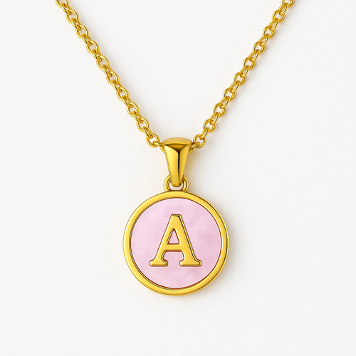 Golden Glow Letter Necklace