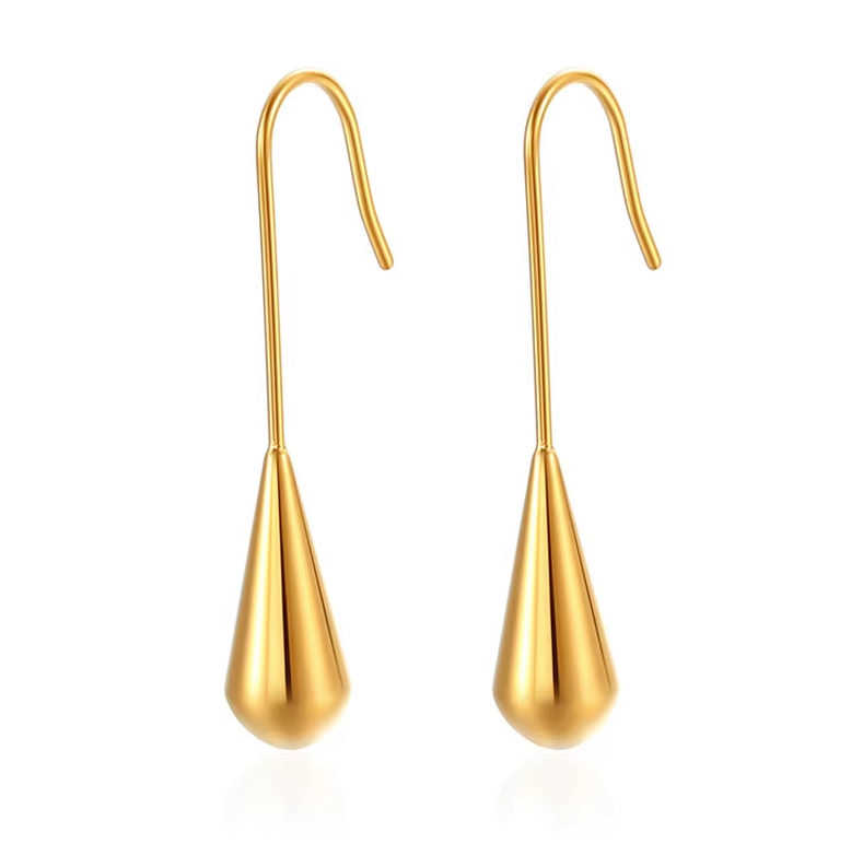 Sleek Drip Teardrop Dangles