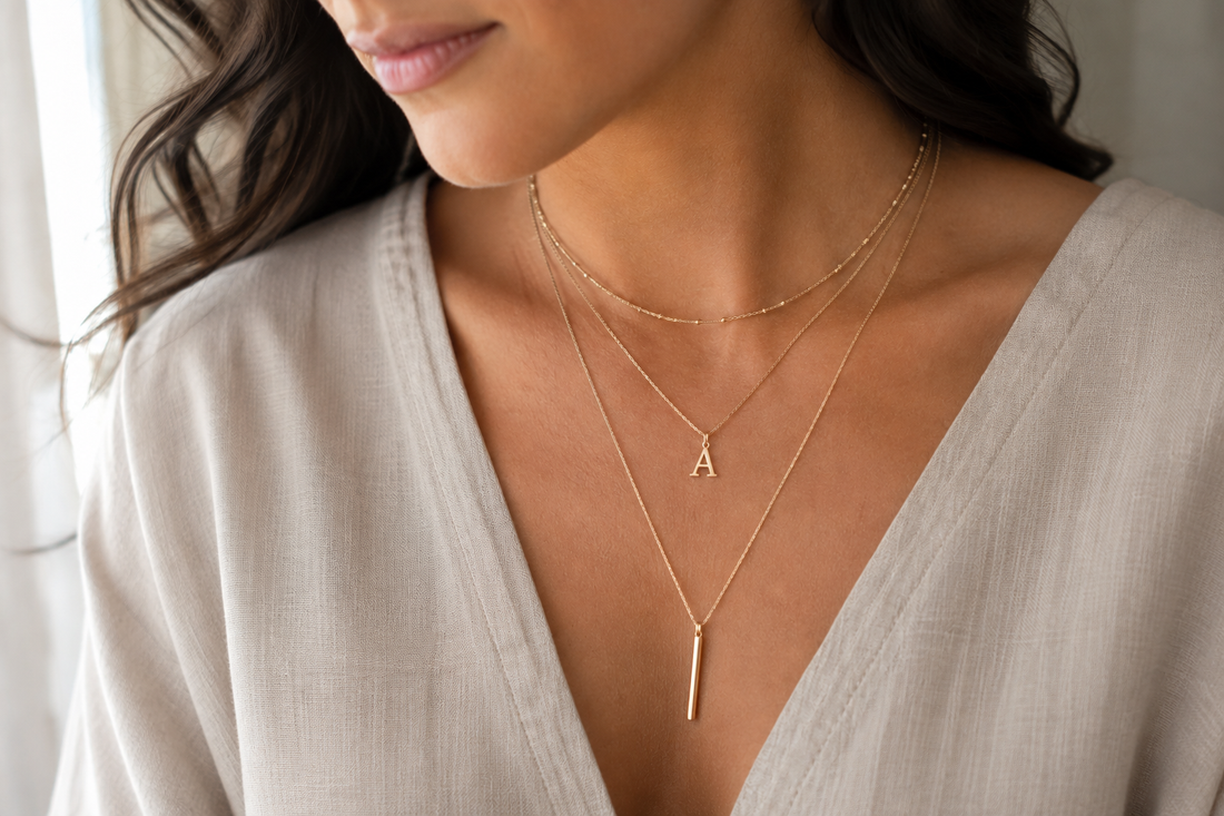 How to Layer Initial Necklaces: Easy Necklace Stacking Guide