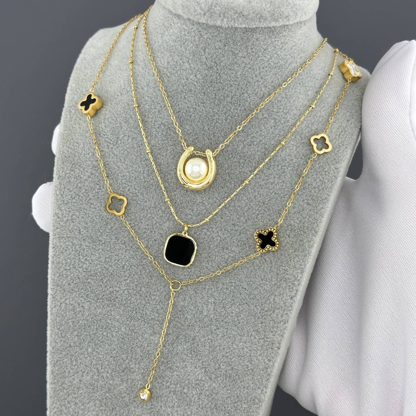 Classic Chain Necklace in 18K Gold Plated Steel