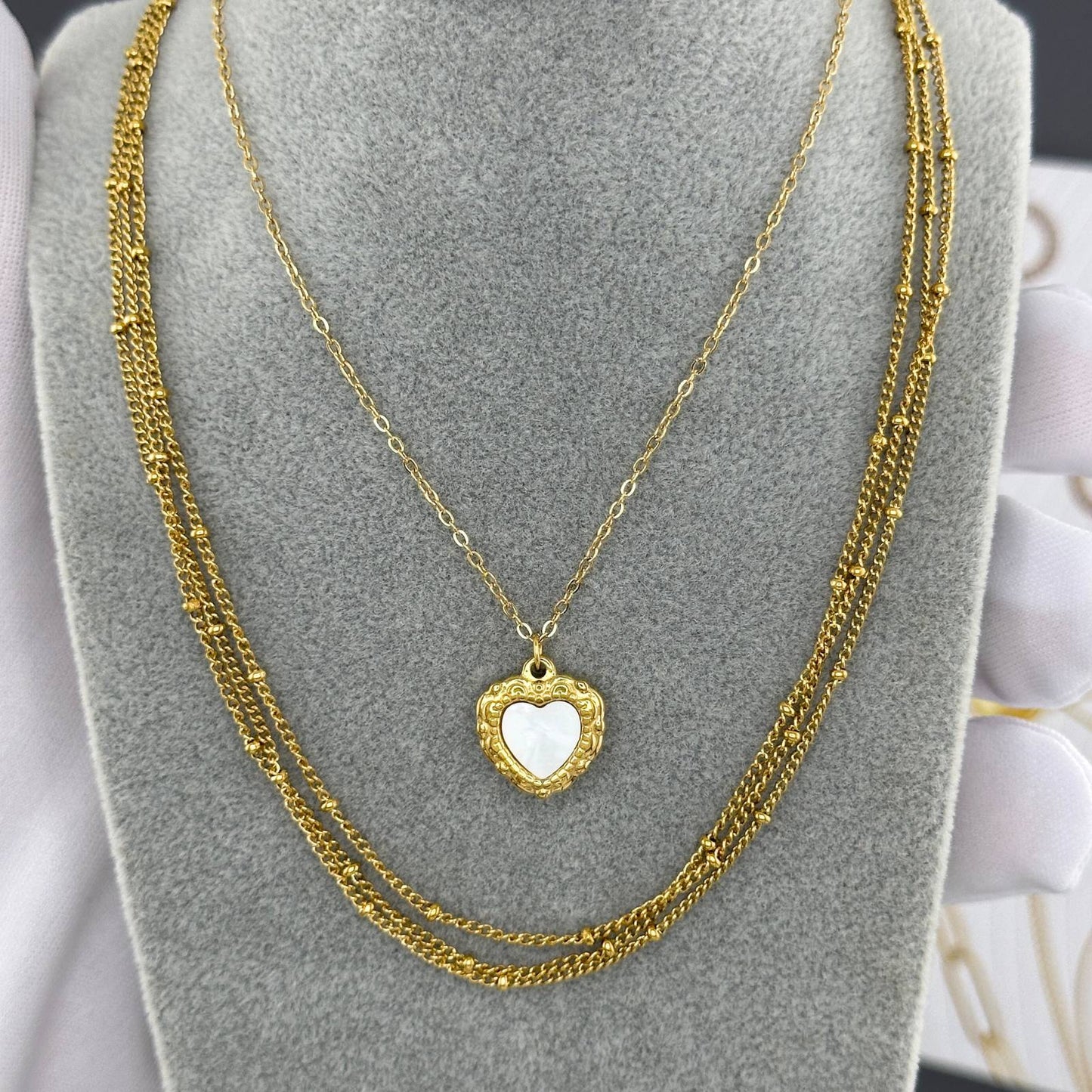 Classic Chain Necklace in 18K Gold Plated Steel