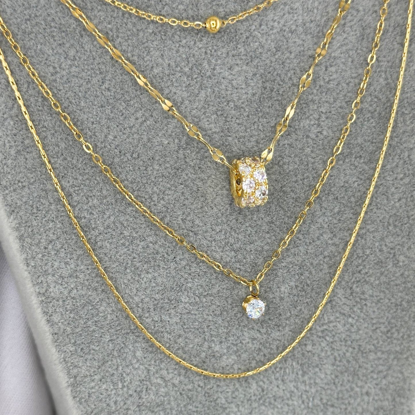 Classic Chain Necklace in 18K Gold Plated Steel