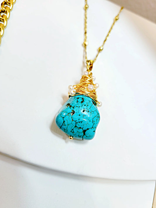 Turquoise Treasure Necklace Pendant