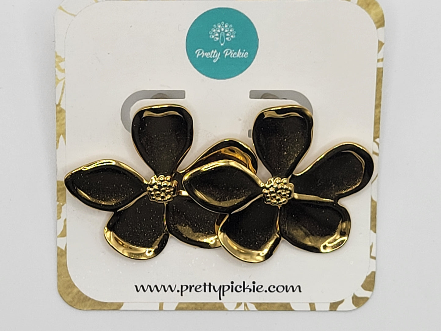 Gold Daisy Statement Earrings